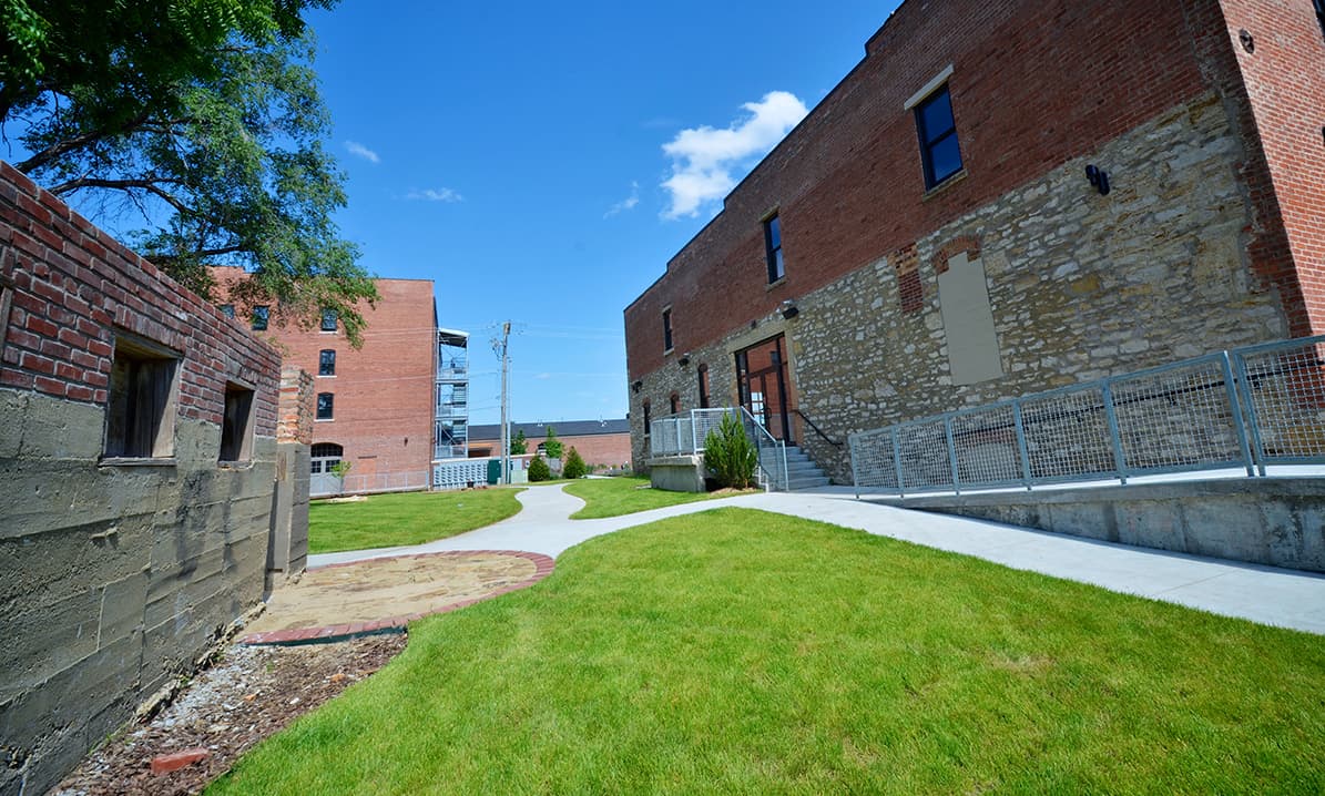 The Warehouse Arts District in east Lawrence, Kansas